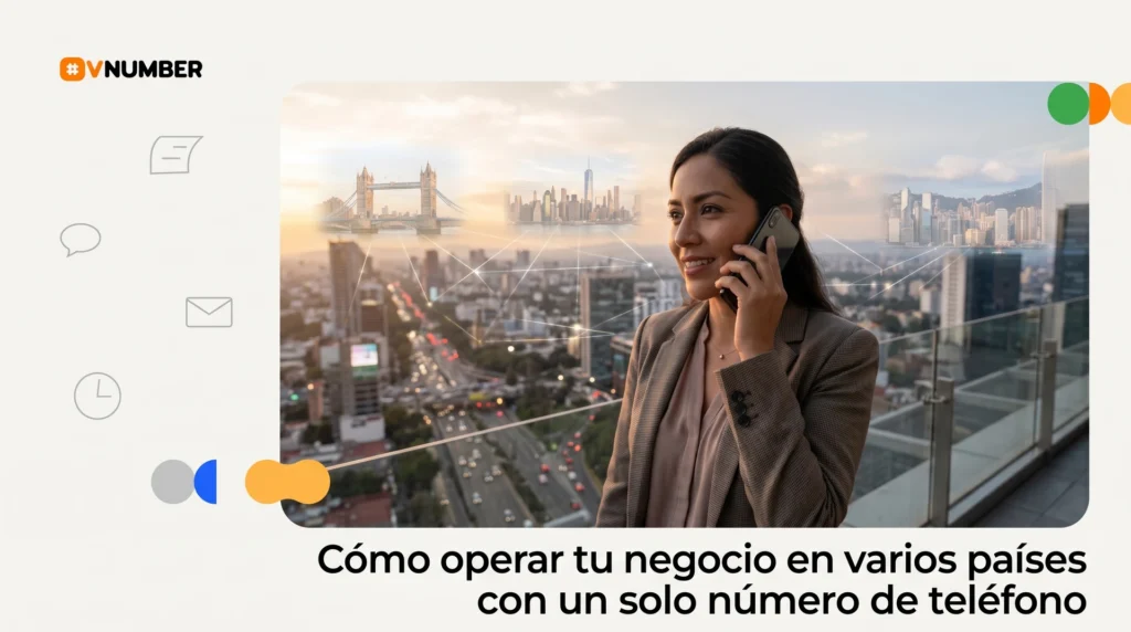 Cobertura global de negocios con un solo número de teléfono para operar en múltiples países.
