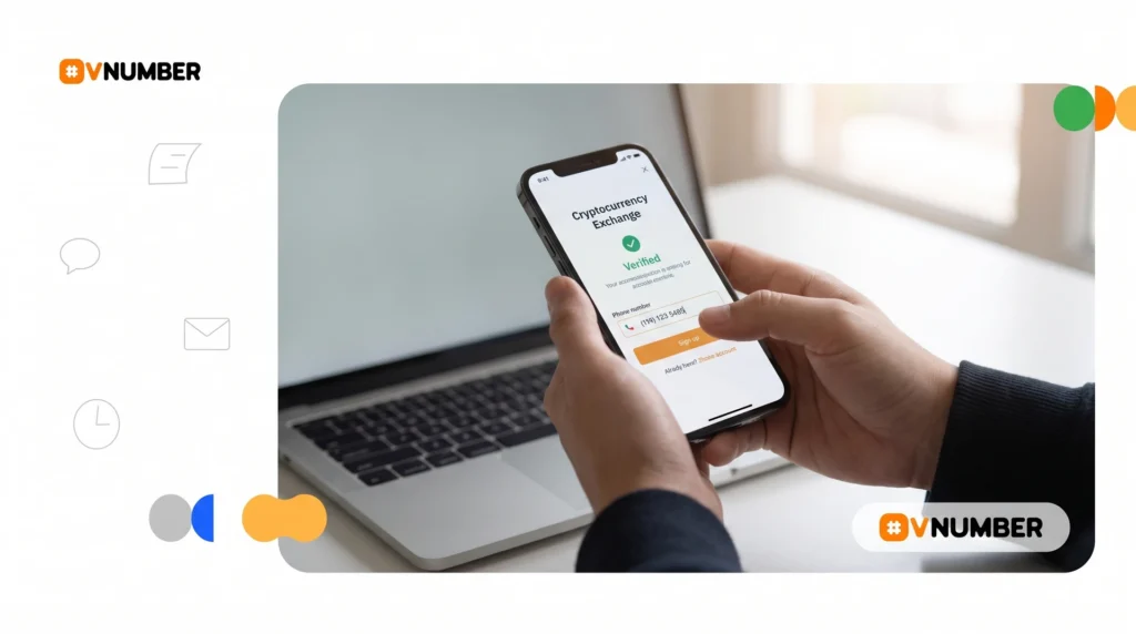 Guía para verificar cuentas en exchanges de criptomonedas usando un número virtual en dispositivos móviles.