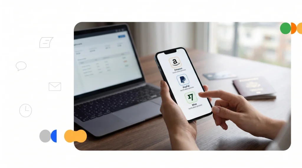 Guía para verificar cuentas de Amazon, PayPal y Wise utilizando un número virtual.