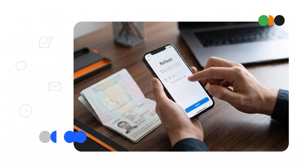 Cover de artículo sobre cómo verificar Revolut y otras fintech con número virtual para no residentes.