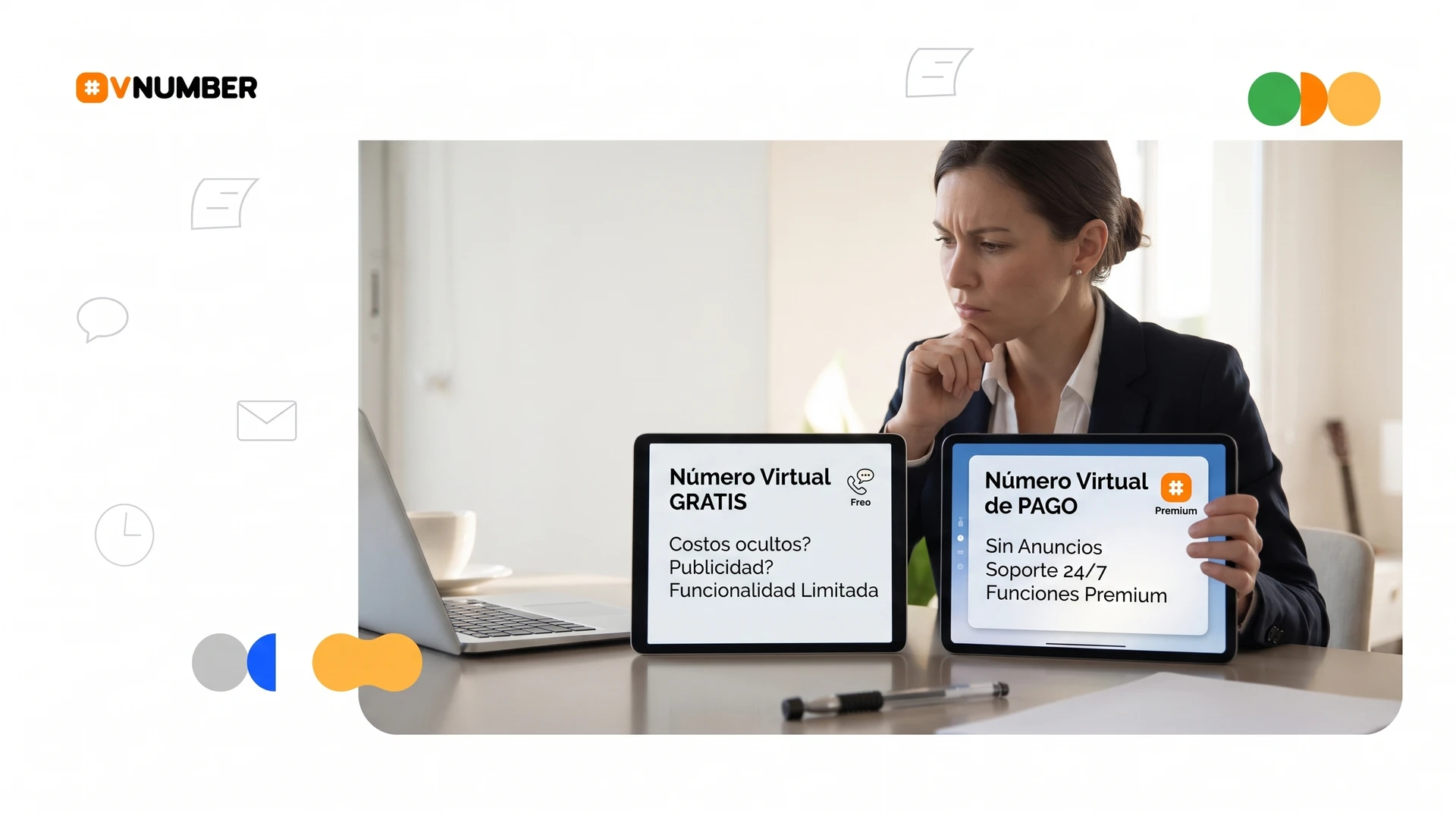 Comparativa entre números virtuales gratis y de pago para elegir la mejor opción en el artículo.