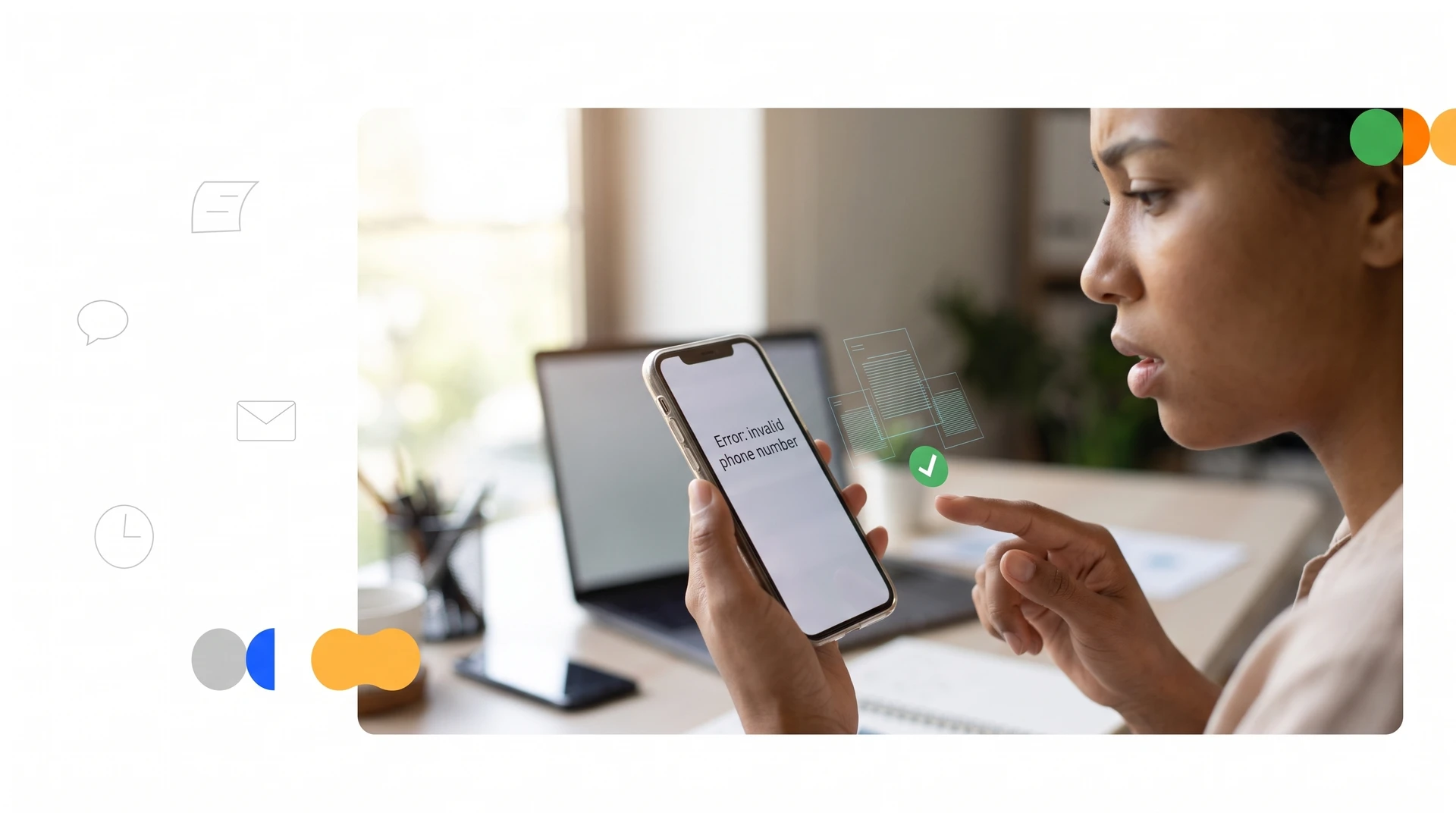 Portada del artículo que explica causas y soluciones del error 'número de teléfono inválido' para números virtuales.