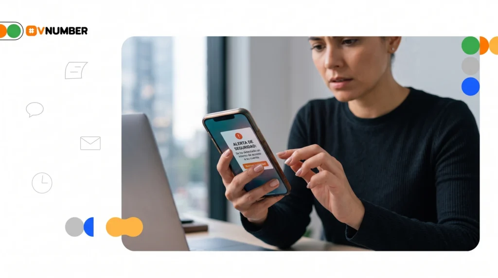 Consejos sobre cómo proteger tu número virtual y cuentas de accesos no autorizados.